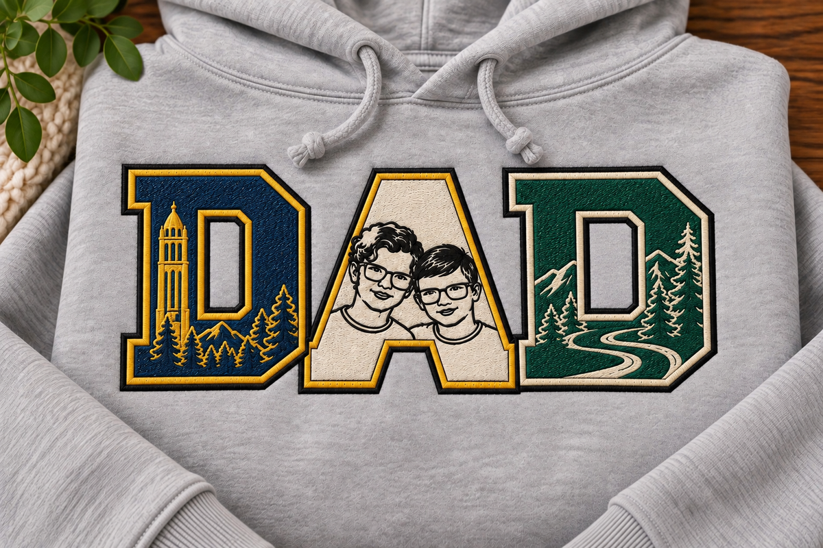 Custom DAD Embroidered Sweatshirt