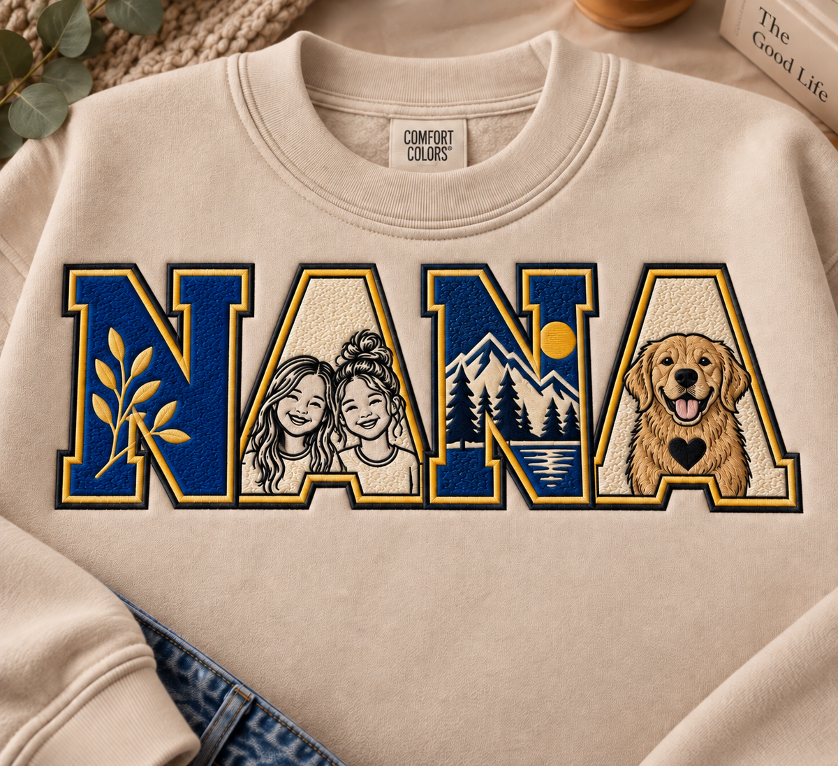 Custom NANA Embroidered Sweatshirt