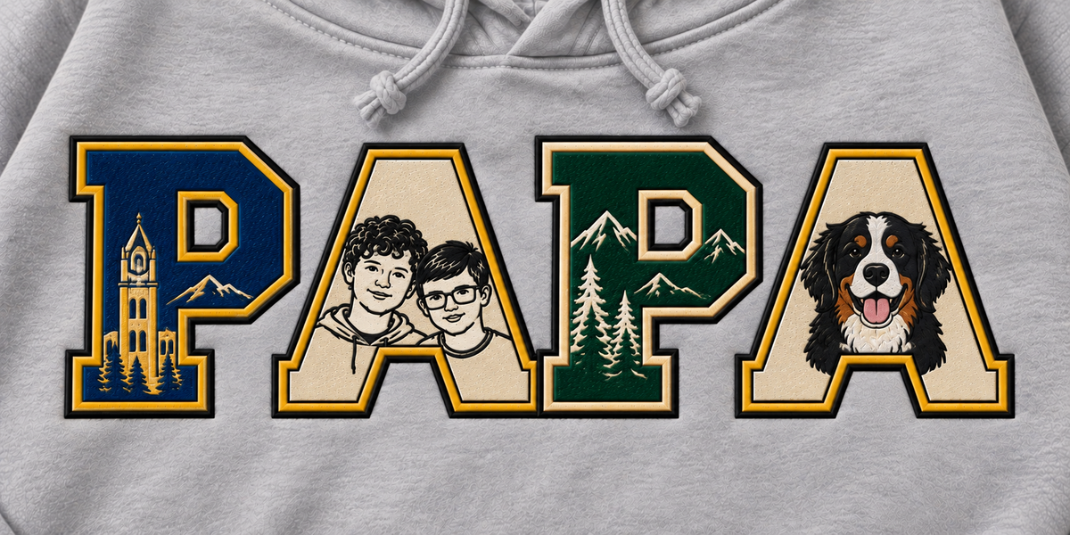 Custom PAPA Embroidered Sweatshirt