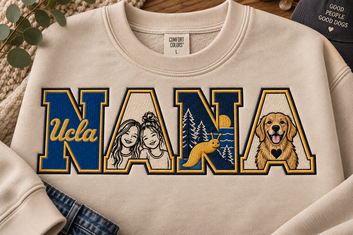 Custom NANA Embroidered Sweatshirt