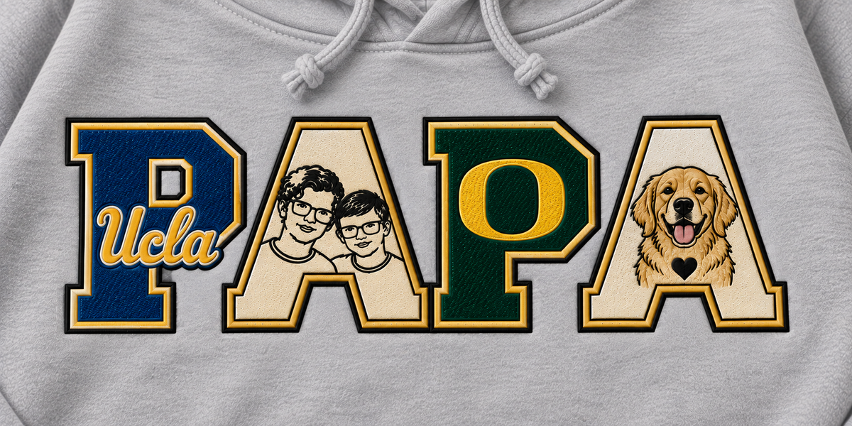 Custom PAPA Embroidered Sweatshirt